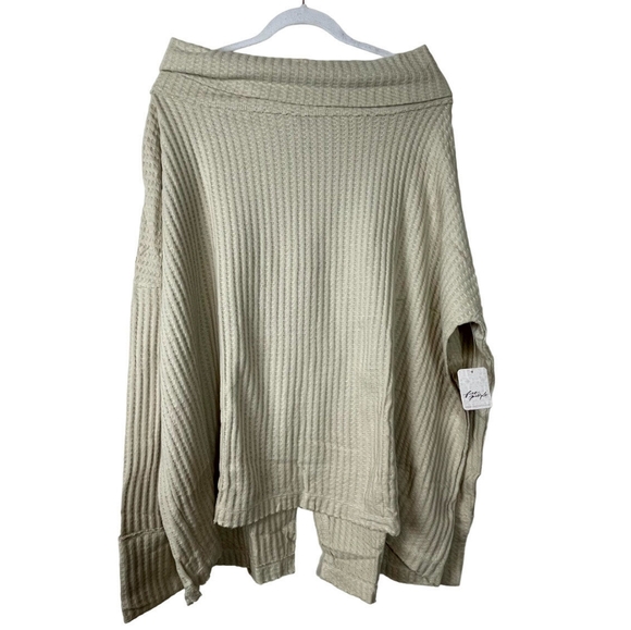 NWT Free People Free People Juicy Ribbed Knit Cowl Neck Tunic Size M - Picture 4 of 6